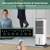 4-in-1 Portable Evaporative Air Cooler Bladeless Cooling Fan with 12L Water Tank 4 Ice Boxes & Remote Control