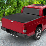 5.8FT Soft Quad Fold Tonneau Cover Weatherproof Truck Bed Cover for 14-23 Chevy GMC Silverado Sierra 1500, 15-23 Chevy GMC Silverado Sierra 2500/3500