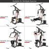 Multifunction Home Gym System Weight Training Exercise Workout Equipment All-in-One Fitness Strength Machine with 100 lbs Weight Stack