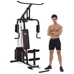 Multifunction Home Gym System Weight Training Exercise Workout Equipment All-in-One Fitness Strength Machine with 100 lbs Weight Stack