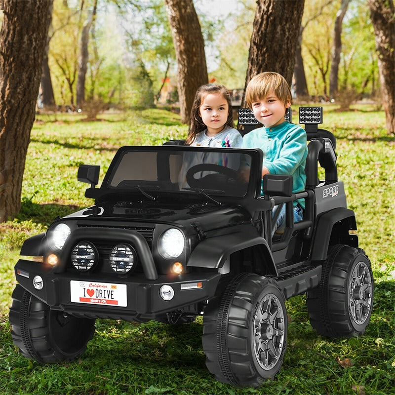 2-Seater Kids Ride on Truck 12V Battery Powered Electric Vehicle with Remote Control & Lights