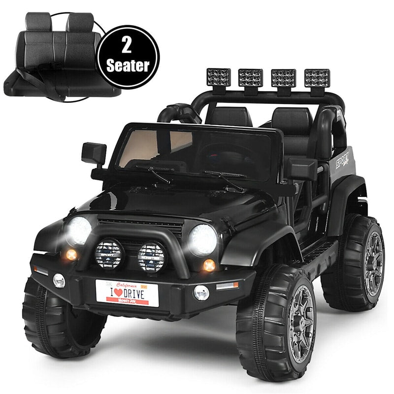 2-Seater Kids Ride on Truck 12V Battery Powered Electric Vehicle with Remote Control & Lights