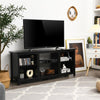 2-Tier Farmhouse Universal TV Stand 58" Entertainment Center Media Console For TVs Up to 65" & 18" Electric Fireplace