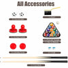48" Foosball Table 3-in-1 Multi Combo Game Table with Soccer Billiards Slide Hockey for Home & Game Room