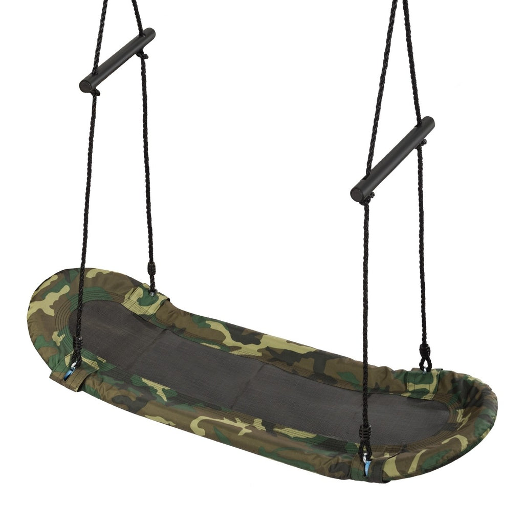 Saucer Tree Swing Surf Kids Outdoor Adjustable Oval Platform Set