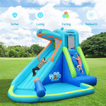 5 in 1 Inflatable Bounce House Water Slide Hippo Water Park without Blower