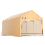 9' x 17' Heavy Duty Carport Car Canopy Portable Garage Shelter Outdoor Storage Tent with Roll-up Front Door