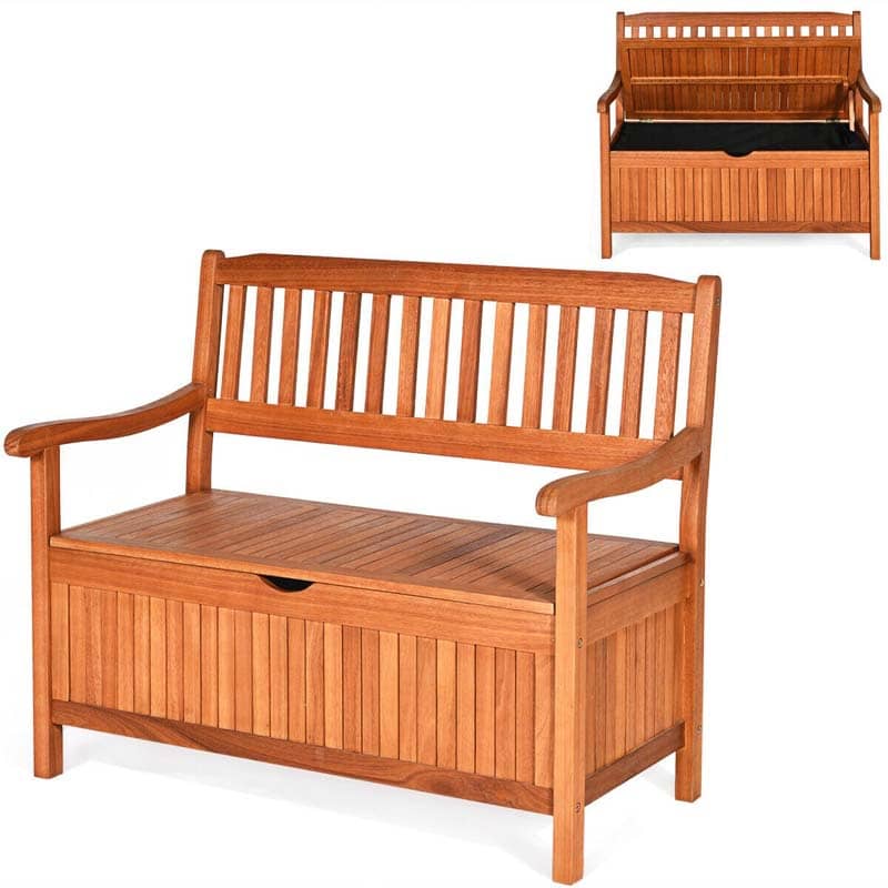 Rubbermaid Patio Chic™ Deck Box Storage Bench, Dark Teak – UnitedSlickMart