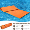 12' x 6' Floating Water Pad 3 Layer Tear-Resistant XPE Foam Water Mat Floating Island for Lake