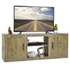 Farmhouse Electric Fireplace TV Stand Entertainment Center with Double Barn Doors & Storage Cabinets for TVs up to 65 Inch
