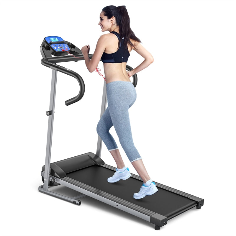 1100W Folding Treadmill Motorized Power Running Fitness Machine