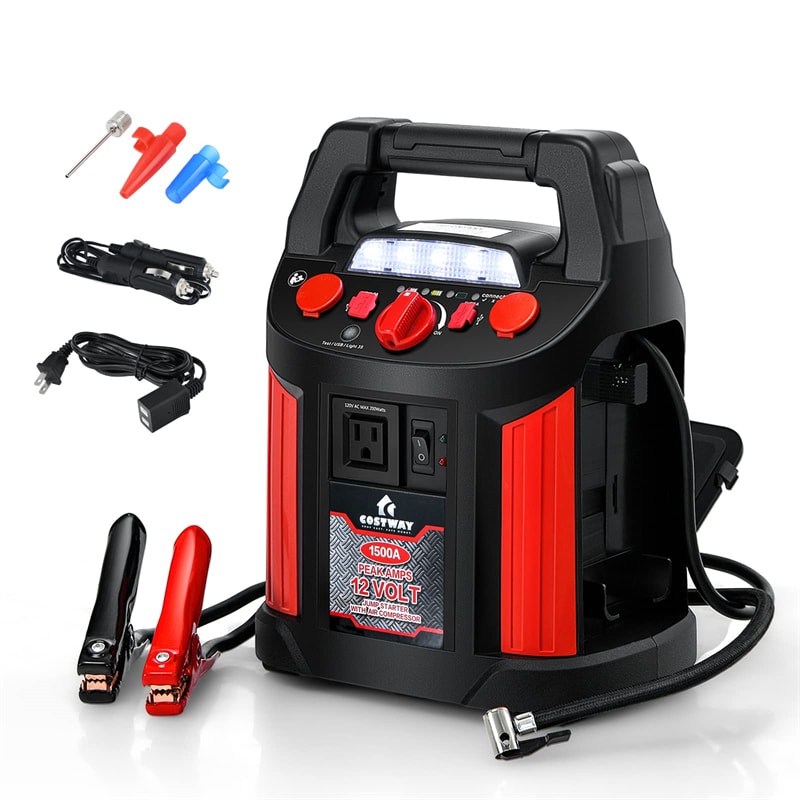 Portable Jump Starter Car Battery Charger with USB On Sale - Bestoutdor