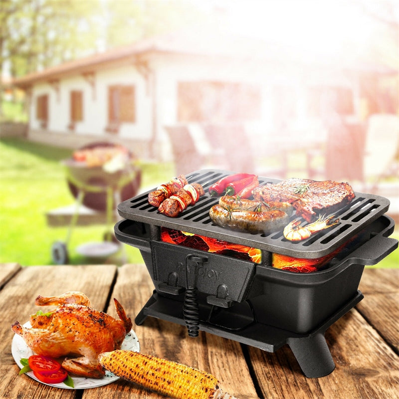 Costway 2-in-1 GAS Camping Grill and Stove with Detachable Legs