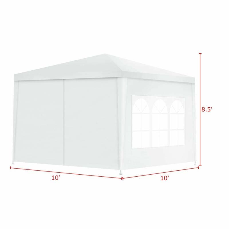 10' x 10' Canopy Tent Party Tent Outdoor Canopy With Side Walls for Wedding Event