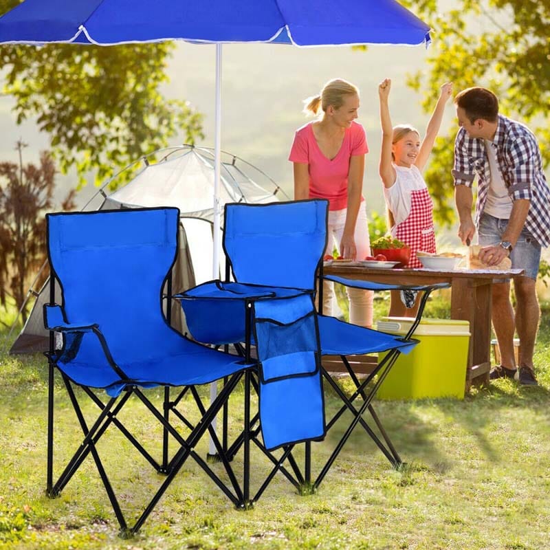 Portable chair with umbrella best sale