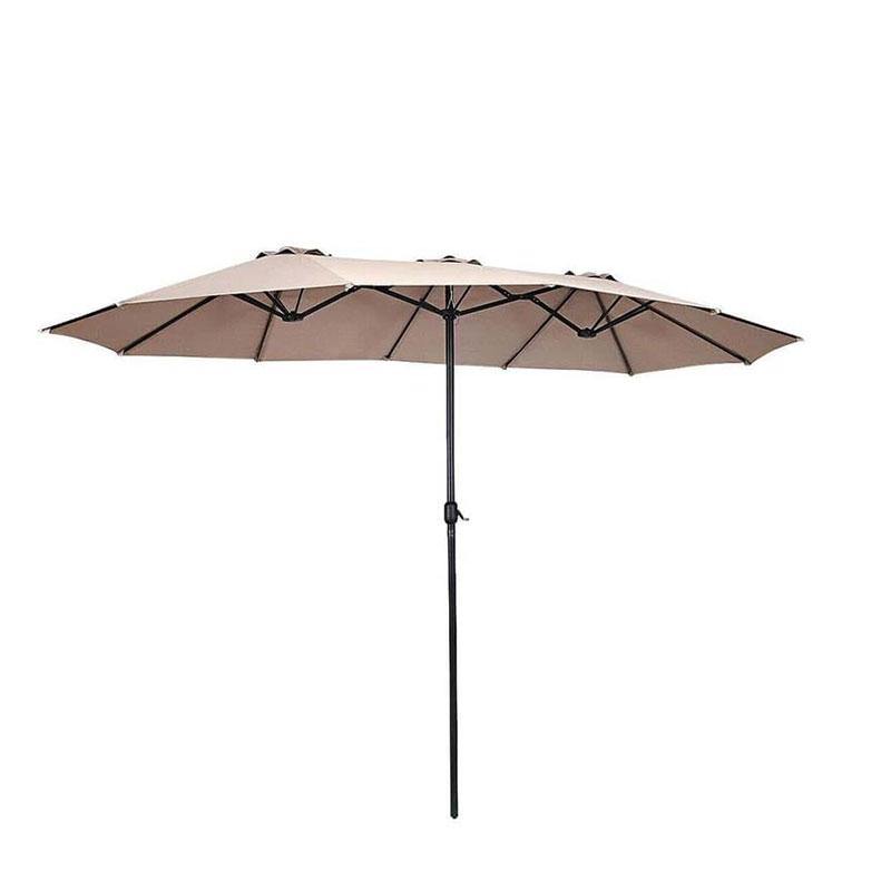 15 FT Double Sided Patio Umbrella with Crank without Base - Bestoutdor