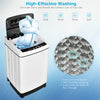 Full Automatic Washing Machine 2 in 1 Portable Washer Spin Dryer Combo 11lbs Capacity Energy Saving Top Load Washer with 8 Wash Programs