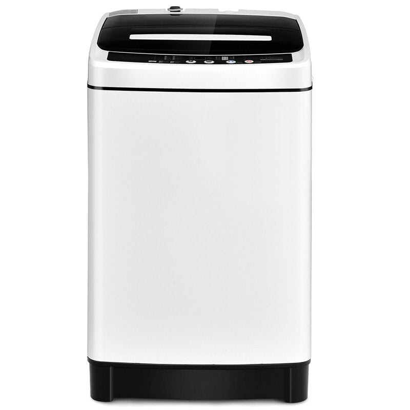 Full Automatic Washing Machine 2 in 1 Portable Washer Spin Dryer Combo 11lbs Capacity Energy Saving Top Load Washer with 8 Wash Programs