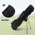 10 Pieces Men's Complete Golf Club Set Right Hand Golf Club Package Set with 460cc Alloy #1 Driver & Portable Stand Bag