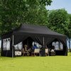 10 x 20 FT Pop Up Canopy Easy Setup Instant Canopy Tent Portable Outdoor Wedding Party Canopy Tent with 6 Sidewalls & Carry Bag