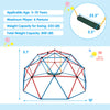 10FT Climbing Dome with Swing, Playground Geometric Dome Climber Indoor Outdoor Jungle Gym Monkey Bar Climbing Toys for Toddlers