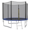 10FT Outdoor Trampoline Bounce Combo All-weather Backyard Trampoline with Safety Enclosure Net Combo & Ladder for Kids Adults