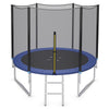 10 FT Outdoor Recreational Trampoline All-weather Backyard Trampoline Bounce Safety Enclosure Net Combo with Ladder for Kids Adults