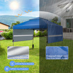 10 x 17.6 FT 2 Tier Pop-up Canopy Tent Easy Setup Instant Tent with Adjustable Dual Awnings & Wheeled Bag