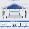 10 x 17.6 FT Pop-up Canopy Tent 2 Tier Outdoor Canopy Easy Setup Instant Tent with Adjustable Dual Awnings & Wheeled Bag