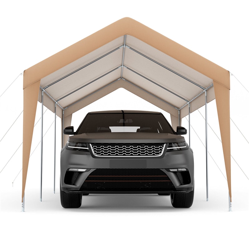10 x 20FT Heavy Duty Carport Car Canopy Portable Garage Car Shelter Outdoor Storage Tent with All-Weather Tarp & Galvanized Steel Frame