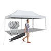 10x20FT Pop-Up Canopy Tent UPF 50+ Outdoor Instant Canopy Sun Shelter with Wheeled Carrying Bag