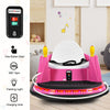 12V Kids Electric Ride On Bumper Car 360° Spin Race Toy Vehicle with Remote Control & Dual Joysticks