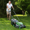13" Corded Electric Lawn Mower 10-AMP 2-in-1 Walk-Behind Push Lawnmower with Collection Box & 3 Adjustable Height Position