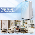 14000 BTU 4-in-1 Portable Air Conditioner with Cooling Fan Heat Dehumidifier Function & Remote Control