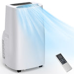 14000 BTU 4-in-1 Portable Air Conditioner with Cooling Fan Heat Dehumidifier Function & Remote Control