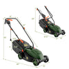 14" Corded Electric Lawn Mower 12-AMP 2-in-1 Walk-Behind Push Lawnmower with Collection Box & 3 Adjustable Height Position