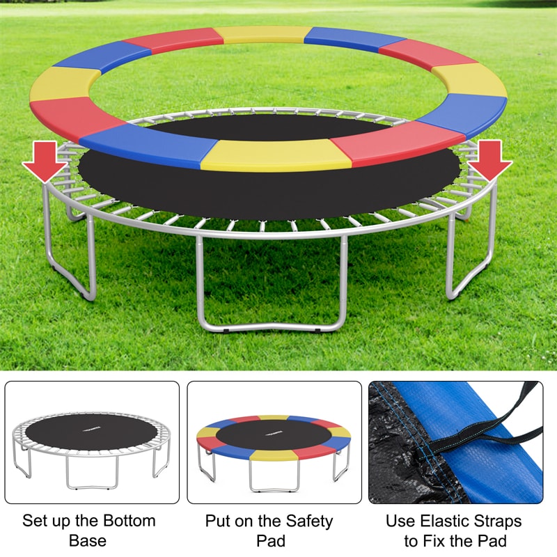 Buy Kids Trampoline Pads, 14FT Water-Resistant Trampoline Safety Pad,  Universal Spring Cover Fits Snow Sun Shade Protection Cover, Long Lasting  Outdoor Trampoline Accessories Online at desertcartINDIA