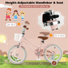 16" Kids Bike Toddler Bicycle Girls Boys Bike for 3-8 Years Old with Training Wheels Adjustable Seat Removable Basket