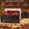 20" Electric Fireplace Log Insert Infrared Quartz Fireplace Heater with Realistic Pinewood Ember Bed & Adjustable Temperature