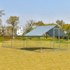 20ft Large Metal Chicken Coop Walk-in Chicken Run Poultry Cage Outdoor Farm Hen Rabbit Run House with All-weather Cover