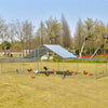 23ft Large Metal Chicken Coop Walk-in Poultry Cage Outdoor Farm Hen Rabbit Run House with All-weather Cover