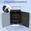 24" Beverage Refrigerator 190-Can Undercounter Beverage Cooler Built-in Freestanding Drink Fridge with Removable Shelves