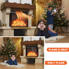 26 Inch Electric Fireplace Insert 750W/1500W Wall Recessed Fireplace Heater with Remote Control & LED Screen