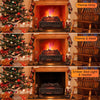 26” Infrared Quartz Electric Fireplace Log Heater 1500W Fireplace Insert with Realistic Pinewood Ember Bed, Remote Control & Overheat Protection