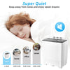 2 in 1 Portable Washing Machine 26lbs Compact Washer and Spin Dryer Combo with Built-in Drain Pump for Home Apartment