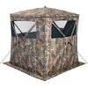 See Through Hunting Blind Tent 270 Degree 2-3 Person Portable Pop Up Ground Blind with Sliding Windows, Zippered Door & Carrying Bag