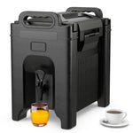 2.5 Gallon Insulated Beverage Dispenser/Server Food-grade Hot & Cold Drink Carrier with Handles & Spring Action Faucet