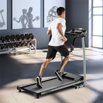 Foldable Treadmill 2 HP Freestanding Folding Treadmill Motorized Running Machine with LCD Display & 12 Preset Program