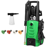 3500PSI Electric Pressure Washer 2.6GPM 1800W Portable High Power Washer Machine with Foam Cannon & 4 Nozzles for Car Fence Cleaning