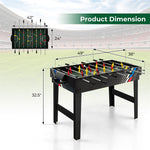4-in-1 Multi Game Table 49" Combination Game Table with Foosball Billiards Ping Pong Slide Hockey Table for Home Game Room